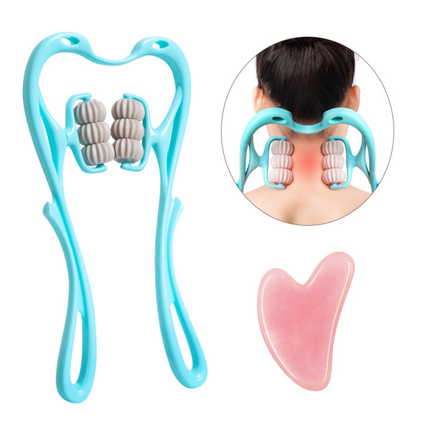 Neck Massager, Handheld Pressure Point Roller Massager Tools for Pain  Relief Deep Tissue - Suitable for Neck Legs Cervical Waist and Shoulder  Relaxer, Self-Massage & Portable