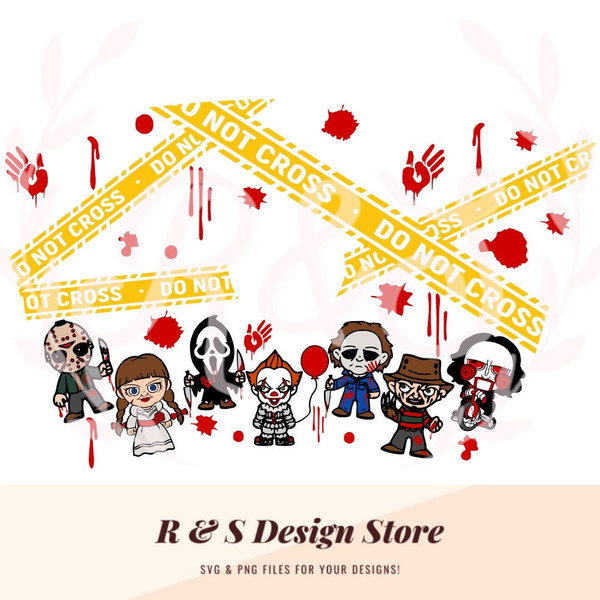 horror, characters, halloween, cup wrap, starbucks wrap, png, svg - 1.jpg