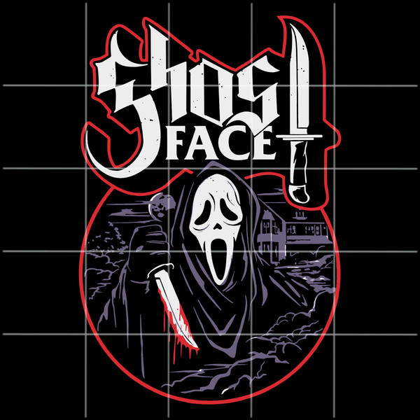 Scream Ghostface Horror Halloween SVG Png File  Digital Download  Transparent Background Image File  Horror Halloween PNG  T-shirt Print - 1.jpg