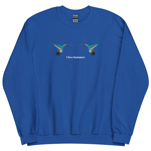 I love hummers Embroidered Unisex Sweatshirt – MoeSews