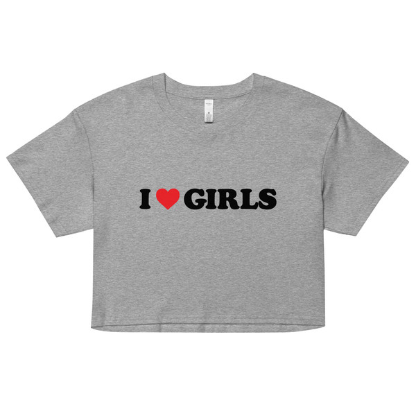 Pride Crop Top  I Love Girls Women’s crop top  I Heart Girls Shirt  Live Laugh Lesbian  LGBTQ+ Pride Lesbian shirt - 2.jpg