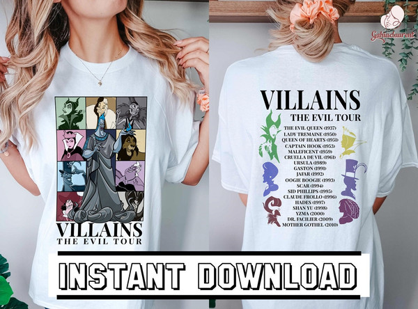 Villains Eras Style Digital Design, Villains Evil Tour PNG, Eras Tour Midnights, Villains Princess, Villains Evil Eras Tour Instant Download - 1.jpg