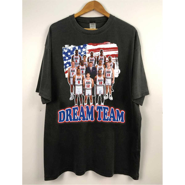 Dream Team Vintage Unisex Shirt, Dream Team NBA Shirt Designed
