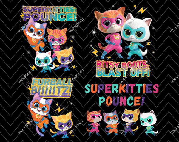 Superkitties Pounce PNG Bundle, Superkitties Png, Super Cat - Inspire ...