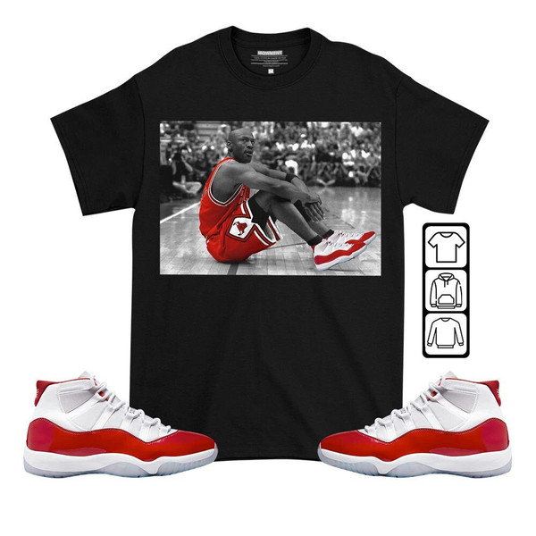 Basketball Shoes Goat Number 23 Unisex Sneaker Shirt Match Cherry 11s Tee, Jordan 11 Retro Cherry T-Shirt, Hoodie, Sweatshirt - 2.jpg