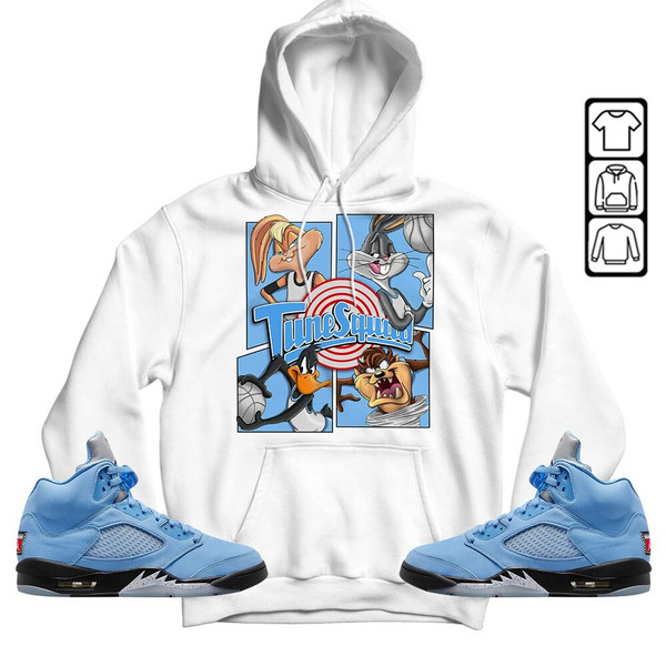 Bunny Tazmanian Basketball Unisex Sneaker Shirt Match Retro University Blue 5s Tee, Jordan 5 University Blue T-Shirt, Hoodie, Sweatshirt - 3.jpg