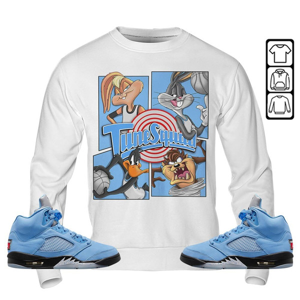 Bunny Tazmanian Basketball Unisex Sneaker Shirt Match Retro University Blue 5s Tee, Jordan 5 University Blue T-Shirt, Hoodie, Sweatshirt - 5.jpg