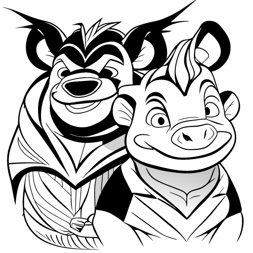 black-and-white-coloring-for-children-timon-and-pu.png