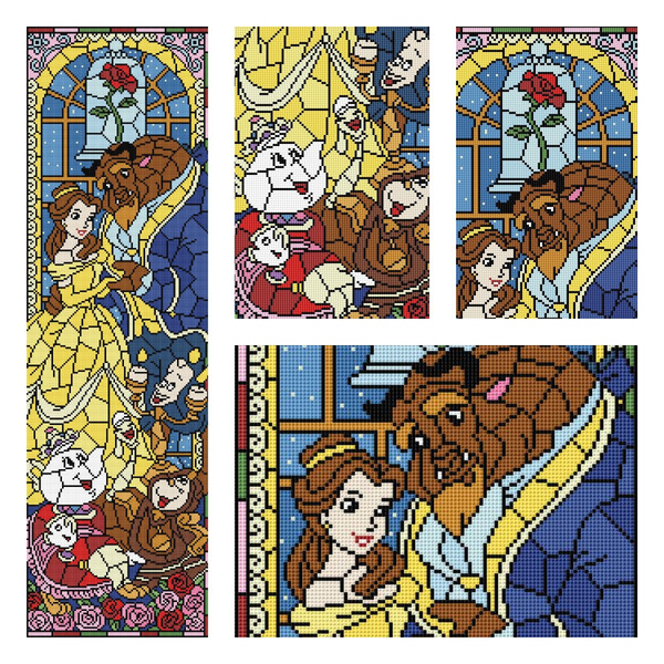 Beauty and the Beast Cross Stitch Pattern, Lumiere, Candle Stick, Beauty  and the Beast, Counted Cross Stitch Pattern, 14 Count, 14 Ct, Aida 