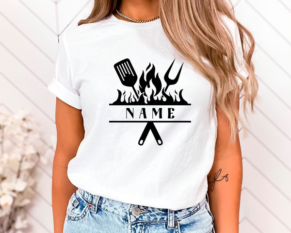 Custom Grill Shirt,Grill Master T-Shirt,Customized Grill Shirt,Funny Father,Personalized Grill Lover Shirts,Grill Lover,Grillfather Shirt - 2.jpg