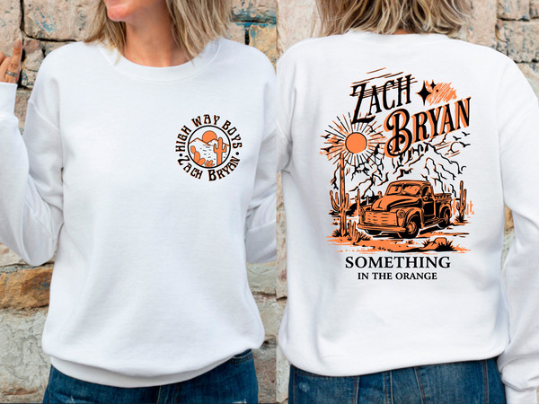 Zach Bryan Something in The Orange Sweatshirt, Zach Bryan T-Shirt, Zach Bryan Hoodie, Country Music Art Shirt, Gift For Him, Gift For Her - 1.jpg