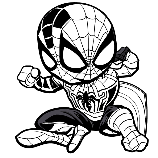 Spiderman Coloring Pages for Kids 1 - Inspire Uplift