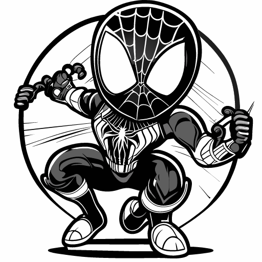 black-and-white-coloring-book-for-children-spiderm.png