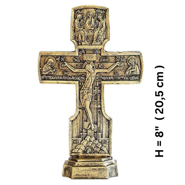 Table cross with crucifix and icons