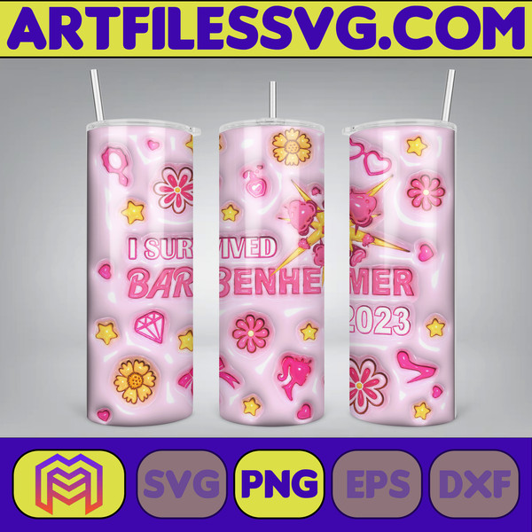 Come On Barbie Let's Go Party Inflated Tumbler Wrap PNG, Barbi Inflated Tumbler PNG, Barbi Doll Skinny Tumbler PNG (4).jpg