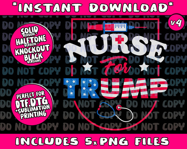 Nurse For Trump - Conservative Republican Nurses Support - 4.jpg