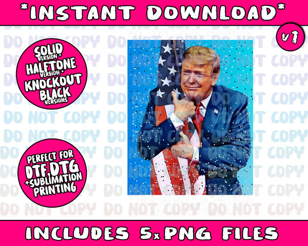 Patriotic Trump Hugging Flag Pro Trump Republican Gifts - 2.jpg