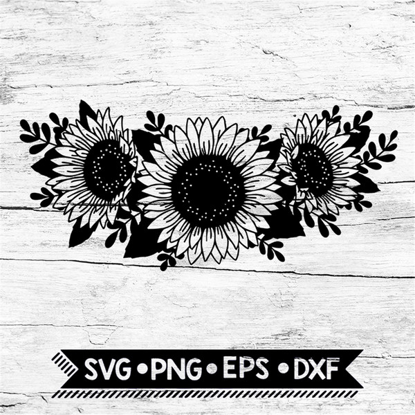 Sunflower Svg, Flower Svg, Sunflower Monogram Svg, Birthday - Inspire ...