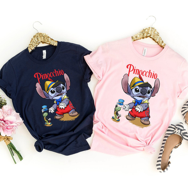 Disney Stitch Balloon Shirt, Pinocchio Stitch, Disney Shirt, Disneyland Shirt, Disney Vacation Shirt, Funny Stitch Shirt, Disney Snack Shirt - 3.jpg