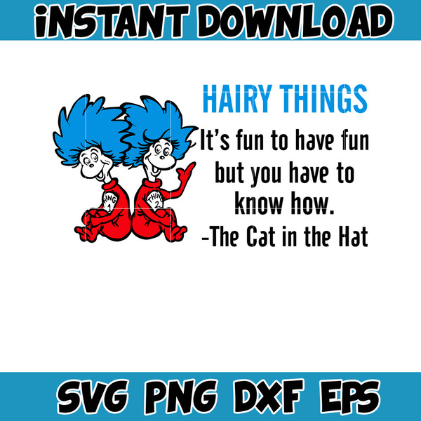 Dr Seuss Svg Layered Item, Dr. Seuss Quotes Cat In The Hat Svg Clipart, Cricut, Digital Vector Cut File, Cat And The Hat (256).jpg
