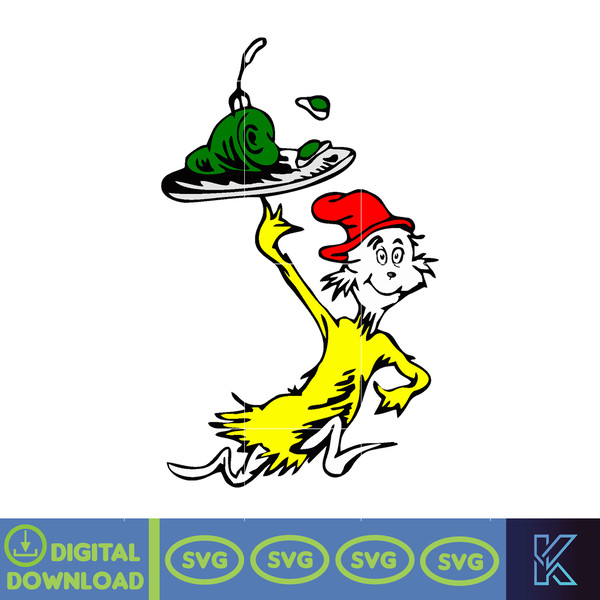 Dr Seuss Svg Layered Item, Dr. Seuss Quotes Cat In The Hat Svg Clipart, Cricut, Digital Vector Cut File, Cat And The Hat (612).jpg