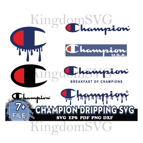Champion Dripping Svg, Dripping Logo Svg, Logo Brand Svg - Inspire Uplift