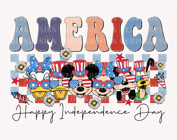 America, Happy Independence Day Png, Mouse And Friends Png, Fourth of July Png, July 4th Png, Magical Kingdom Png, American Flag Png - 1.jpg