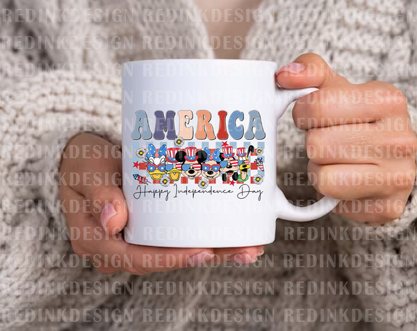 America, Happy Independence Day Png, Mouse And Friends Png, Fourth of July Png, July 4th Png, Magical Kingdom Png, American Flag Png - 2.jpg