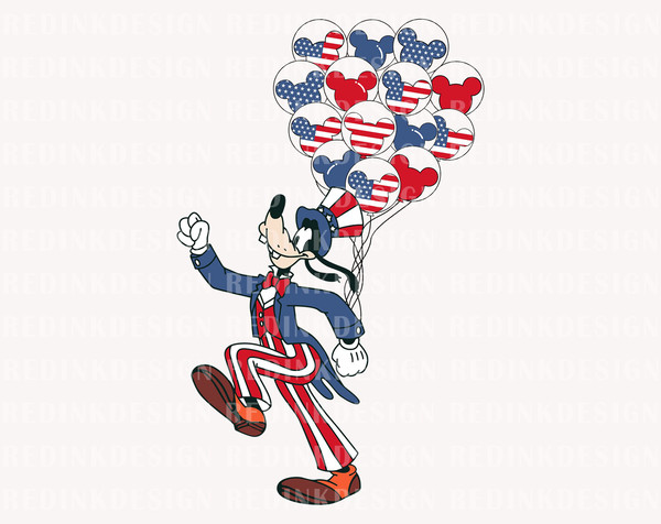 Fourth of July Png, America Flag Balloon Png, July 4th Png, American Flag Png, Freedom Png, Independence Day Png, Dog Sublimation Design - 1.jpg