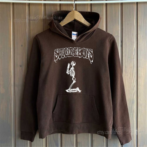 Vintage 90s Suicideboys Skeleton Tee Shirt Dark Chocolate Skeleton Shirt