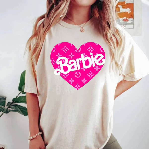 Barbie Comfort Colors shirt, Barbie Movie 2023 Shirt, Party Girls Shirt, Doll Baby Girl, Birthday Shirt, Girls Barbie Palm Heart Shirt - 3.jpg