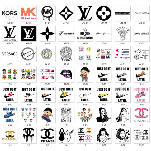 300 Fashion Brands Logo Bundle, Luxury Brands Logo SVG , Guc - Inspire ...