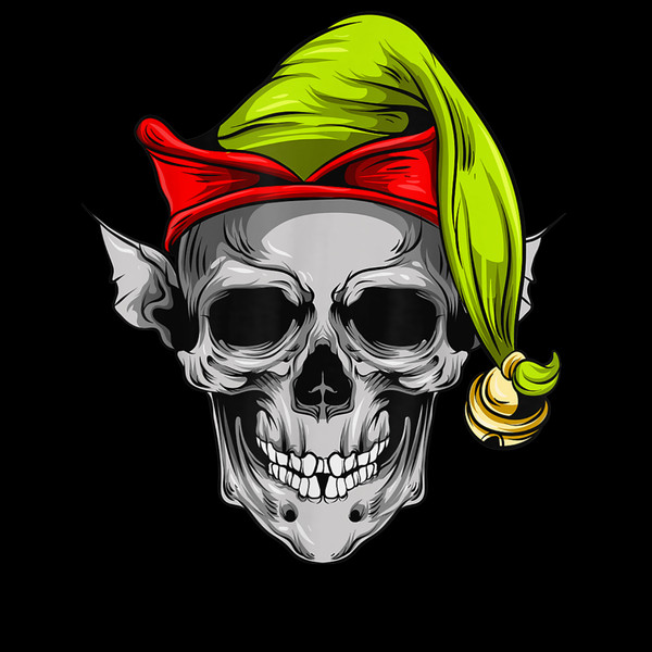 Santa 39 S Elf Skull Hat Funny Christmas Holiday 3.jpg