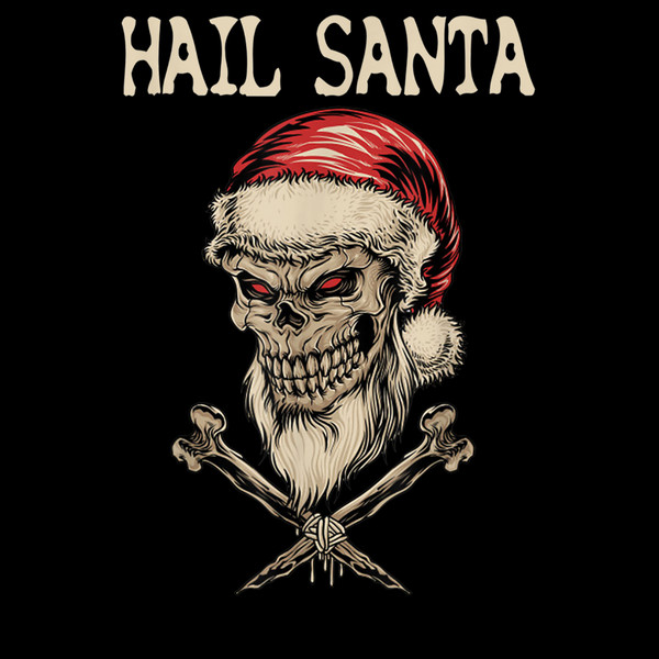 Vintage Skull Amp Santa Hat Hail Santa Christmas Retro Costume 6.jpg