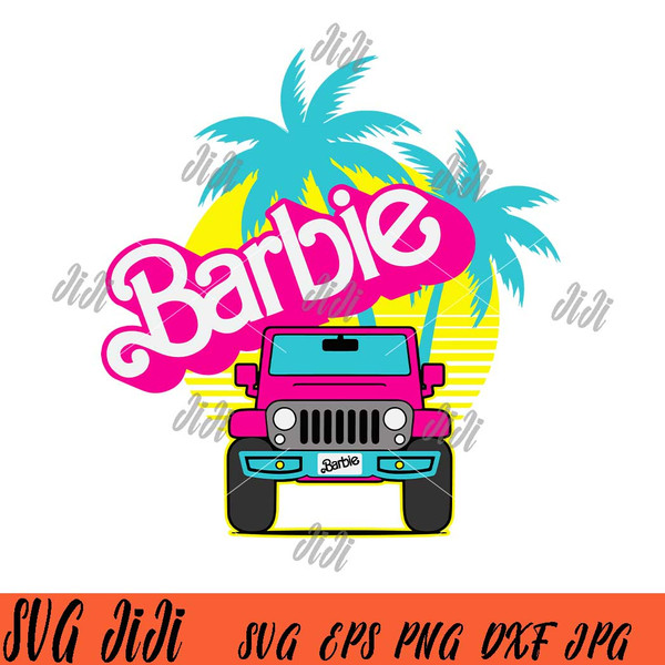 Barbie-Car-SVG,-Summer-Pink-Doll-Girl-SVG,-Barbie-Girl-Pink-Car--SVG.jpg