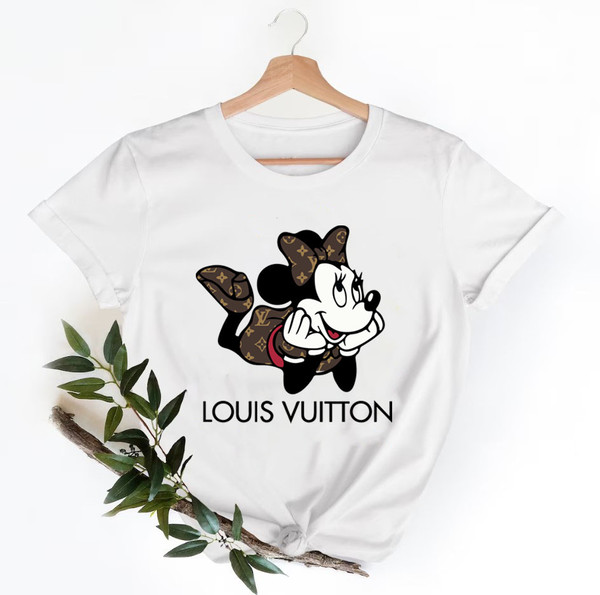 Louis vuitton mickey mouse colorful luxury brand t-shirt outfit for men  women in 2023