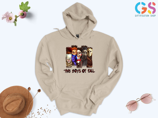 Boys Of Fall Sweatshirt, Horror Characters Sweat, Friends Horror, Horror Movie Characters Shirt, Horror Lover Gift, Horror Movie Gifts - 4.jpg