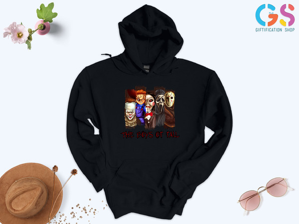 Boys Of Fall Sweatshirt, Horror Characters Sweat, Friends Horror, Horror Movie Characters Shirt, Horror Lover Gift, Horror Movie Gifts - 5.jpg
