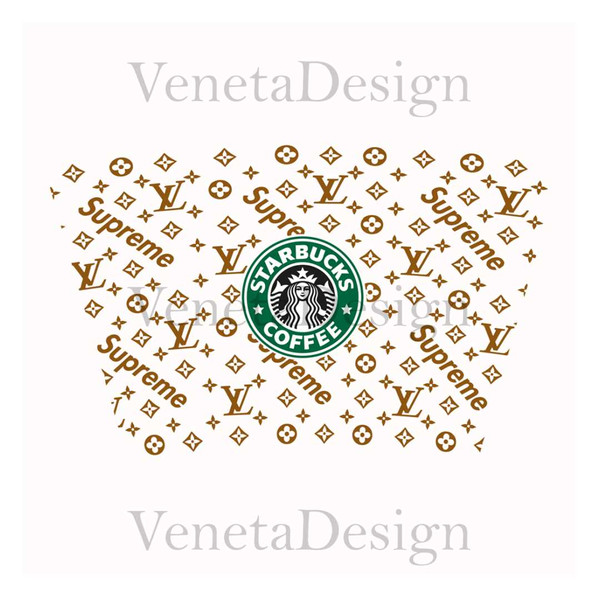 Louis Vuitton Starbucks Wrap Svg 
