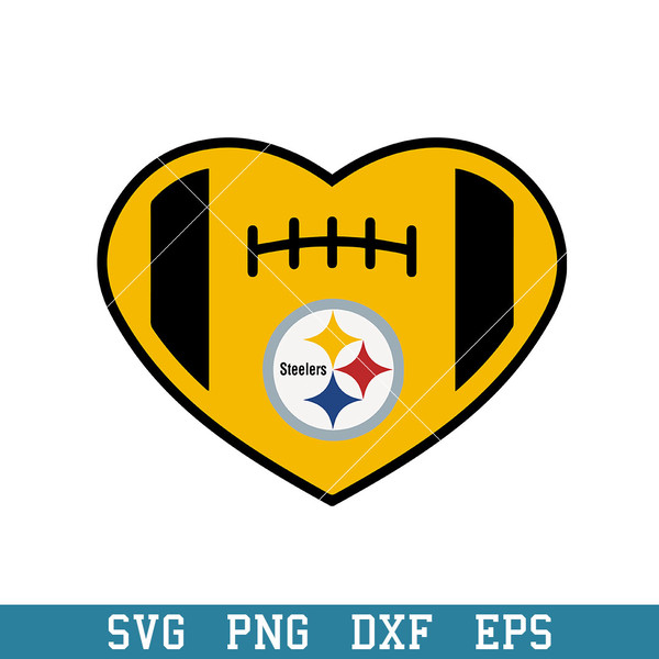 Heart Pittsburgh Steelers Logo Svg, Pittsburgh Steelers Svg, NFl Svg, Png Dxf Eps Digital File.jpeg