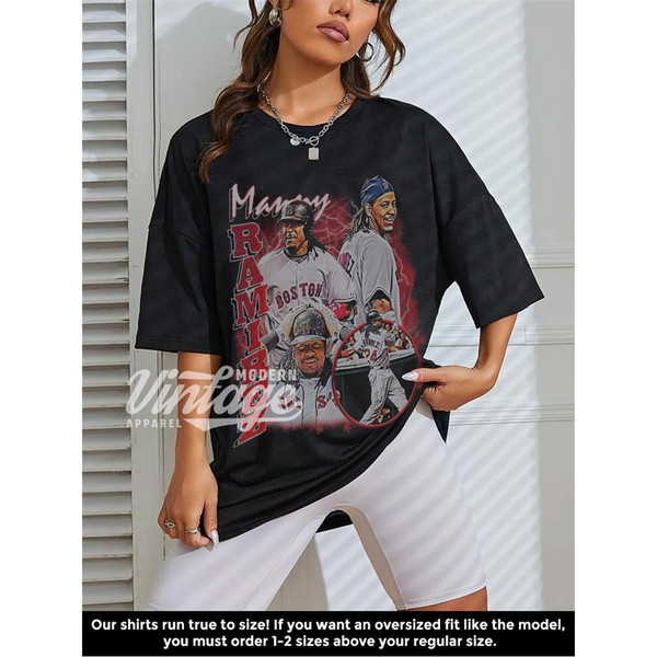 Manny Ramirez Shirt, Baseball shirt, Classic 90s Graphic Tee, Unisex,  Vintage Bootleg, Gift, Retro, Funny
