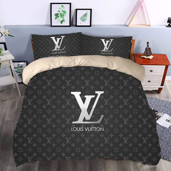 Louis Vuitton Fashion Luxury Brand Bedding Sets, Bedding, Be