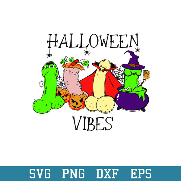 Halloween Vibes Svg, Halloween Svg, Png Dxf Eps Digital File.jpeg