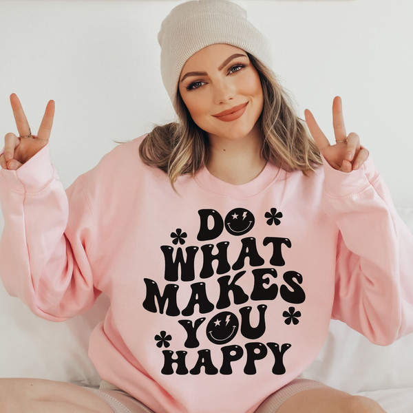 Do what makes you happy svg, Wavy text letters, Vintage shirt, Popular sayings, Trendy svg, EPS PNG Cricut Instant Download - 3.jpg