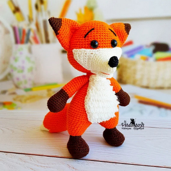 crochet toy Cute Little Fox.png