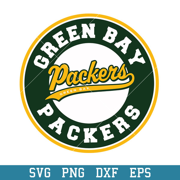 Green Bay Packers Team Cirlce Logo Svg, Green Bay Packers Svg, NFL Svg, Png Dxf Eps Digital File.jpeg