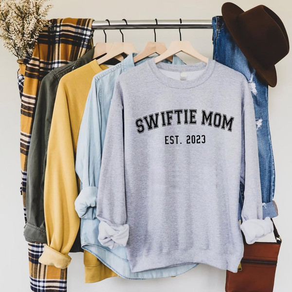 Custom Swiftie Mom Est 2023 Sweatshirt Mothers Day Gifts, Mama T-Shirt, LongSleeve, Hoodie - 1.jpg