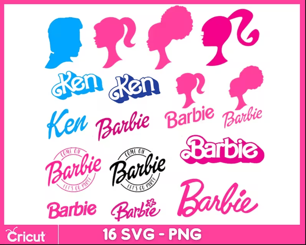 16 Svgs and Pngs Bundle, Doll Svgs and Pngs Logo, Cricut Dig - Inspire ...