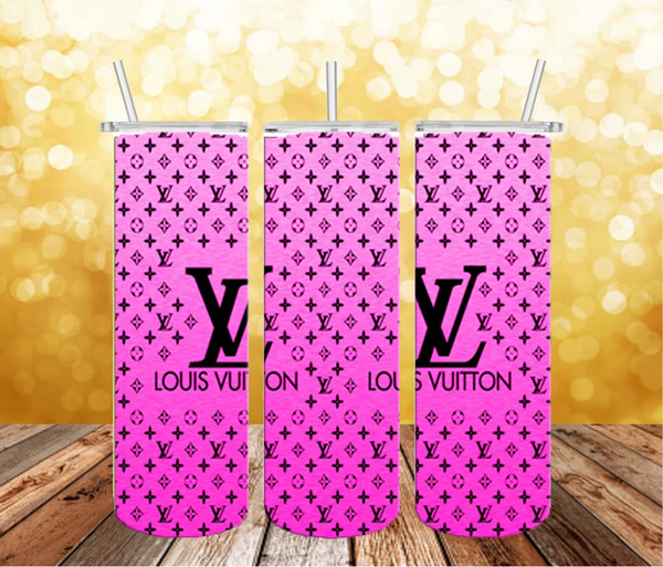 Trending Louis Vuitton 3D Pink Tumbler Wrap PNG Digital Down - Inspire  Uplift