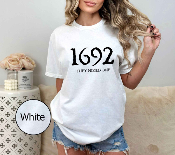 1692 They Missed One Comfort Color Shirt, Vintage Salem 1692 Shirt, Retro Salem Massachusetts Shirt, Halloween Witchy Trials Shirt - 5.jpg